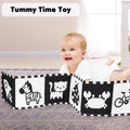 URMYWO Black and White Baby Toys, Tummy Time High Contrast Newborn Toys 0-3 Months, Soft Baby Book, Visual Stimulation Montessori Sensory Infant