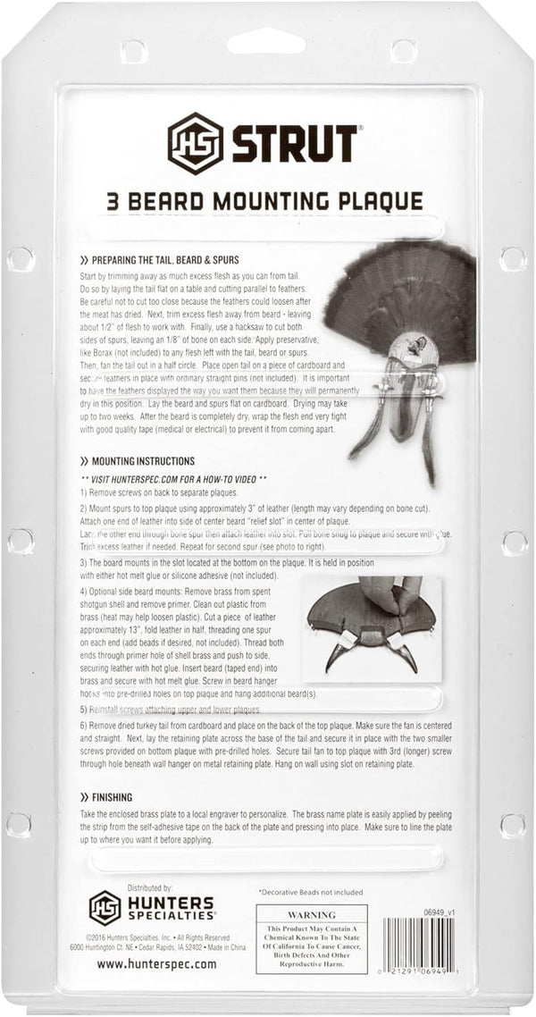 Hunters Specialties Easy to Assemble One Size Trophy Mount