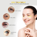 Fivewan 24k Gold Under Eye Patches - 60 Pcs Eye Mask Pure Gold Anti-Aging Collagen Hyaluronic Acid Under Eye Mask for Removing Dark Circles,