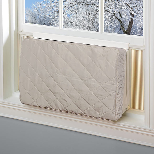 BNYD Air Conditioner Cover Heavy Duty AC Window Unit Cover (Indoor 25'' X 17" X 2.5")
