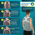 BraceAbility Clavicle Support Brace - Figure 8 Upper Back Brace Posture Corrector for Women and Men, Shoulder Straightener, Kyphosis Relief, Sling