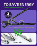 Ultra Wide Jaw Opening Nail Clippers Set, Toenail Clippers for Thick Nails, Heavy Duty Nail Cutter, Stainless Steel Toe Nail Clippers for Seniors,