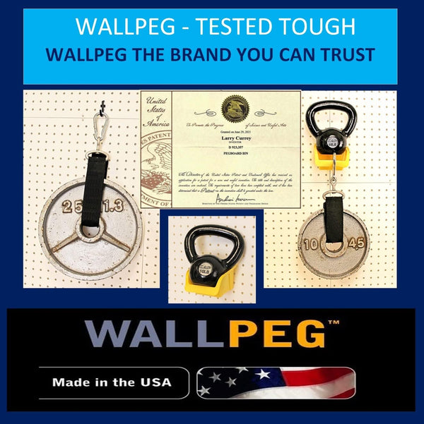 Wallpeg Pegboard Bin Kit - PB-3 -Pegboard Parts Storage Craft Organizer Tool Peg Board Workbench Bins Accessories