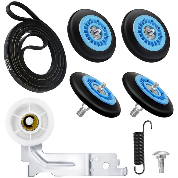 Dryer Repair Kit Fit for Samsung DV42H5000EW/A3 DV45H7000EW/A2 DV42H5200EP/A3 DV40J3000EW/A2, Includes DC97-16782A Samsung Dryer Roller,