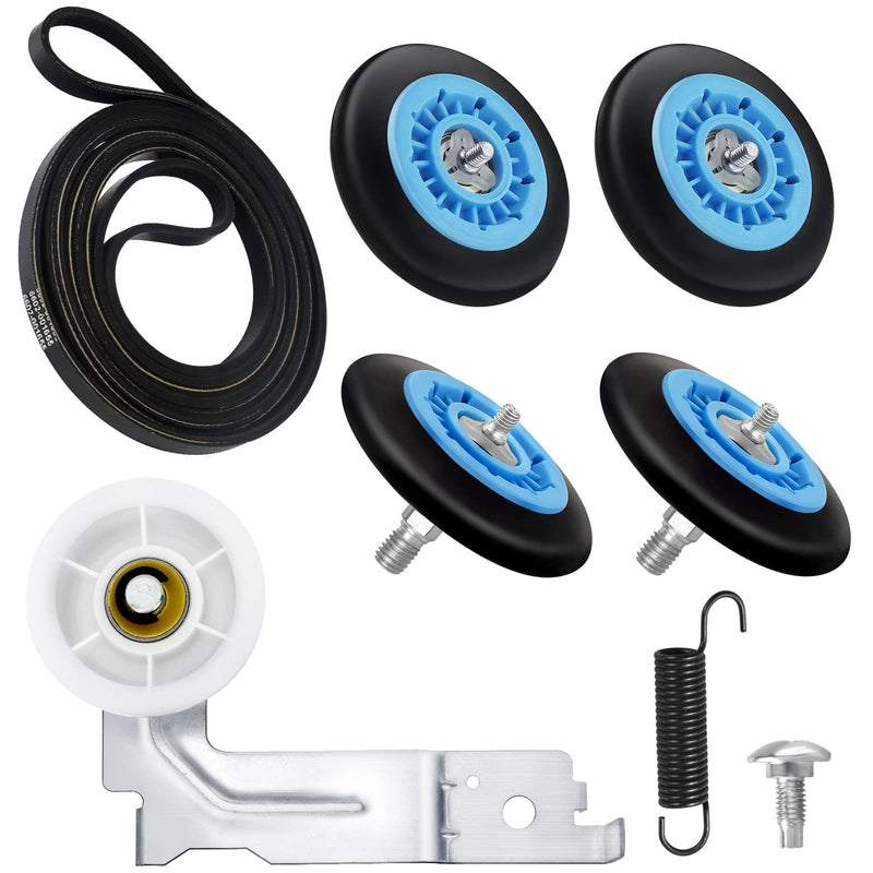 Dryer Repair Kit Fit for Samsung DV42H5000EW/A3 DV45H7000EW/A2 DV42H5200EP/A3 DV40J3000EW/A2, Includes DC97-16782A Samsung Dryer Roller,