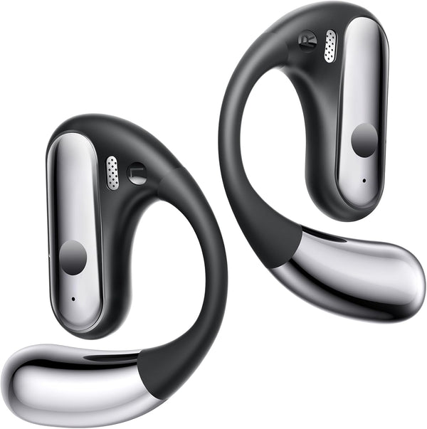 Open Ear Bluetooth 5.4 Headphones, 40Hrs Sport Earbuds, Stereo Deep Bass Sports Ear Buds Built in Mic, LED Display Charging Case, IPX7 Waterproof