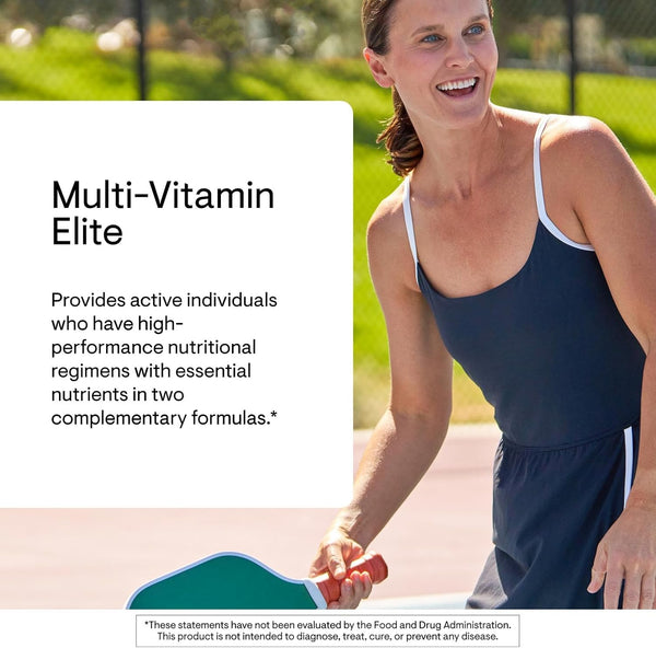 THORNE Multi-Vitamin Elite - Daily Nutritional Supplement - AM Formula Supports Cellular Energy Production and PM Formula Supports Restful Sleep*
