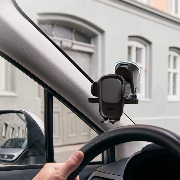 iOttie Easy One Touch Signature Dashboard & Windshield Universal Car Mount Phone Holder Desk Stand with Suction Cup Base and Telescopic Arm for