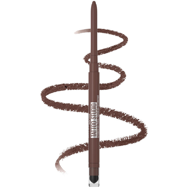 Maybelline Tattoo Studio Automatic Gel Pencil Waterproof Eyeliner, Blendable, Sm