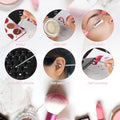 G2PLUS 500PCS Cotton Swabs, Crystal Black Disposable Micro Applicators Brush for Makeup and Personal Care, Micro Swabs for Eyelash Extensions,