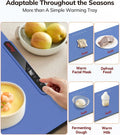 Laudlife Electric Warming Mat for Food, Roll-Up Silicone Heating Pad with 7 Adjustable Tempmaster Levels, Foldable Warming Tray for