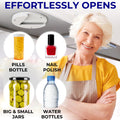 Under Cabinet Lid Jar Opener - for Weak Hands and Seniors with Arthritis - Heavy Duty, Allows to Easily Unscrew Any-Size Lid - Effortless Bottle &