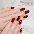 GAOY Burgundy Red Gel Nail Polish Set, Dark Cherry Wine Red Colors | Pigmented, Opaque, Long Lasting, Easy to Apply, Christmas Holiday, Salon