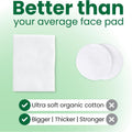 Clean Skin Club Clean² Sensitive Skin Face Pads – Ultra-Soft 100% Organic Cotton, Fragrance-Free & Lint-Free Makeup Remover & Toner, Dermatologist