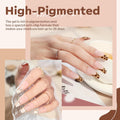 Modelones Gel Nail Polish Set- 6 Colors White Nude Brown Gel Polish Skin Tone Neutral Beige Tan Taupe Nail Polish Kit Popular All Seasons Soak off