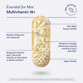 Ritual Multivitamin for Men 18+ with Zinc, Vitamin a and D3 for Immune Function Support*, Omega-3 DHA, B12, K2, Gluten Free, Non-Gmo, Vegan, Mint