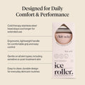 Kitsch Ice Roller for Face – Stainless Steel Ice Face Roller to Reduce Puffiness, Redness & Headaches – Cooling Facial Roller for Skin Care,