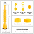 Gas Can Spout Replacement Kit, Gas Can Nozzle Replacement (2 Kit-Yellow) All gaskets are installed and ready to use upon receipt. For 1/2/5/10