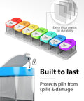 Extra Large Pill Organizer – Weekly Pill Box 7 Day AM PM for Big Vitamins & Supplements, Large Capacity Medication Dispenser with 7 Detachable