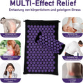 Acupressure Mat Set, Acupuncture Point Massage Pillow, Relieving Neck and Back Pain, Muscle Relaxation and Stress Reduction, Sciatica Relief,