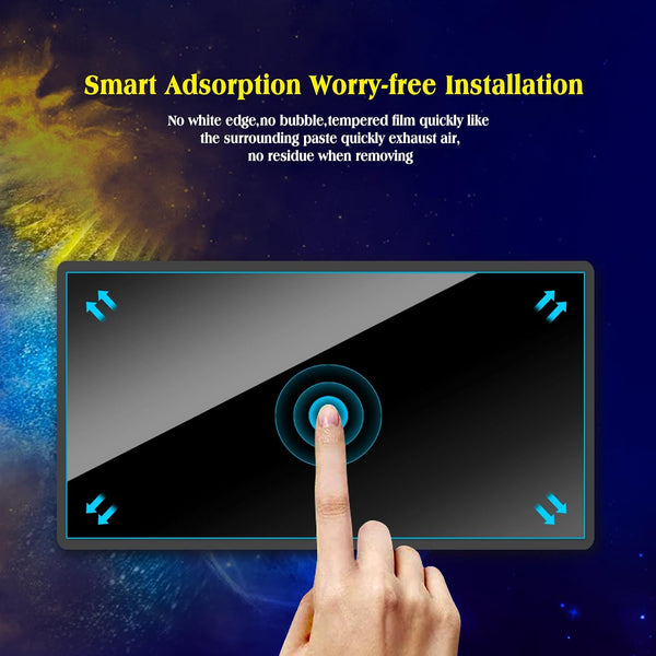 3pcs 2026 2025 2024 2023-2020 Audi Q7 / Q8 10.1-inch Screen Protector Navigation a smaller 8.6-incher located below,Dashbord Tempered Glass