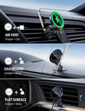 Lamicall 15W for Magsafe Car Mount Charger - [3-In-1 Upgraded Intelligent Chip] 360ÃÂ° Wireless Car Phone Holder Charger Vent Dashboard Magnetic