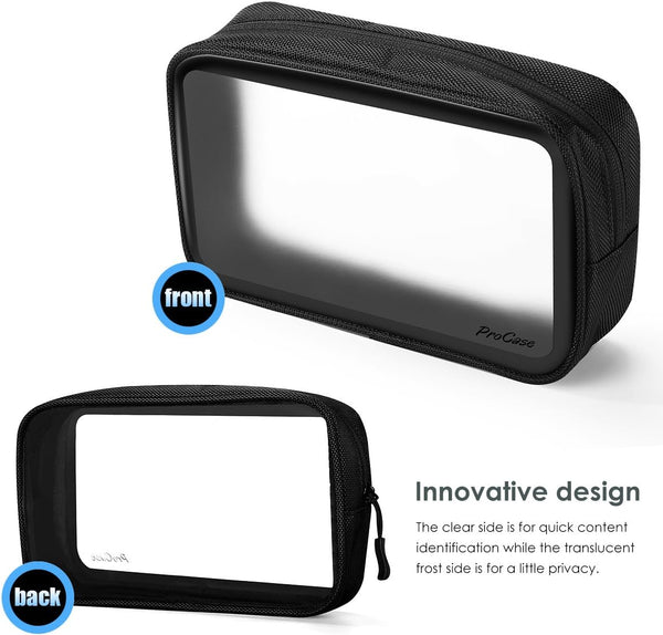 Procase Gadgets Bag Pouch Electronics Accessories Organizer Travel Gear Storage Case Bag for Hard Drive Mouse USB Cables Power Bank Charger Power