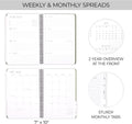 Aesthetic 2025-2026 Academic Planner - A Beautiful 7" x 10" Daily Planner for Women or Men with Weekly & Monthly Spreads For The 25-26 School Year