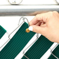 Juvale Fence Privacy Screen Slats - 1.8 in x 246 ft, Dark Green PVC - Privacy Fence Plastic Strips & Vinyl Green Tape with Brass Fasteners -