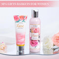 Gifts for Women, Happy Birthday Gifts for Women, Mothers Bath and Body Gift for Woman with Unique Rose Self Care Gift, Home Spa Gift Basket for