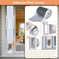 95" Sliding Door AC Vent Kit with Φ 5.9"AC Hose Filter Screen & Weather Stripping Universal 5.0/5.9 Inch Coupler for Window/Sliding Glass Door