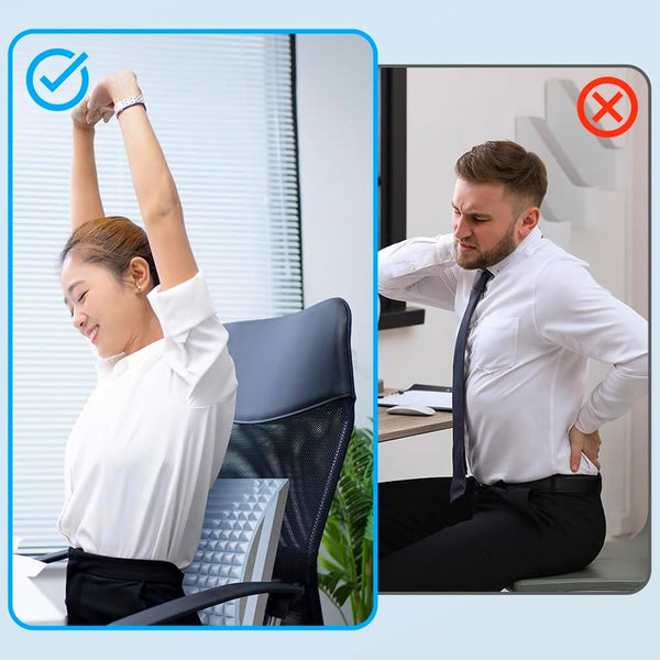 Refresh - Neck & Back Stretcher, Back and Neck Stretcher Posture Corrector, Lumbar Stretcher for Neck Pain Relief, Lower Back, Upper Back and