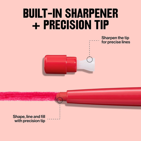 Revlon Colorstay Lip Liner with Built-In Sharpener, Valentine'S Day Makeup Gifts for Women, Longwear Rich Colors, Smooth Application, 670 Wine,