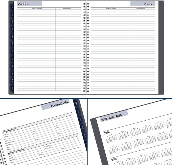 AT-A-GLANCE 2025 Planner, Monthly, 8-1/2" x 11", Large, DayMinder, Gray (GC4700725) 8-1/2" x 11" 2025 Old Edition