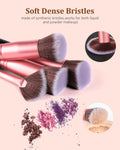 BESTOPE PRO Makeup Brushes 16 Pcs Makeup Brush Set, Blending Brush for Foundation, Premium Synthetic Powder Concealers Makeup Brushes for Eyes and