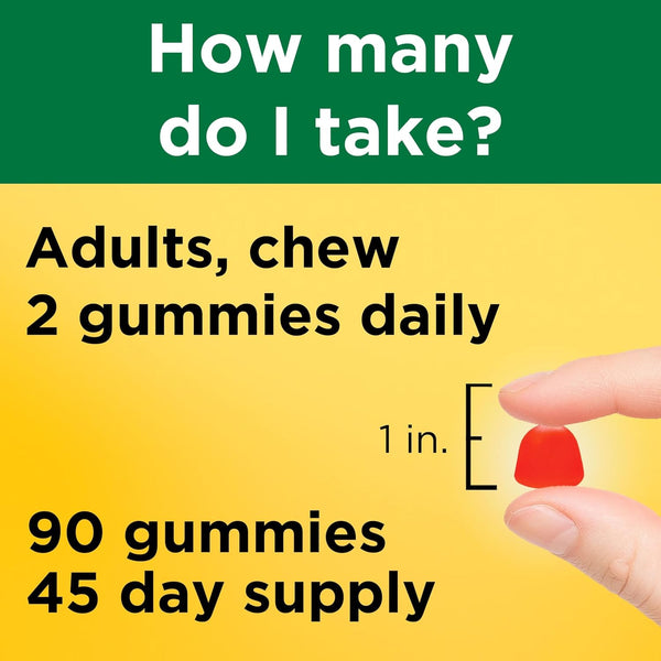 Nature Made Vitamin D3 2000 IU (50 mcg) per Serving, 90 Vitamin D Gummies 90 Count (Pack of 1)