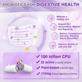 ZEBORA Probiotics for Women 100B CFUs Digestive & Gut Health, 90 Capsules