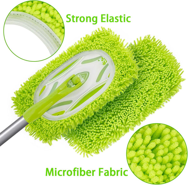 Reusable Dry Sweeping Cloths Microfiber Wet Mop Pads Compatible with Swiffer Sweeper Mop Replacement Sweeping Mopping Pad Refills for Hardwood