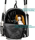 Ksports Baseball Backpack - Durable T-Ball & Softball Equipment Bag - Bat, Helmet, Glove, Gear Storage - Shoe Compartment & Fence Hook - Ideal for
