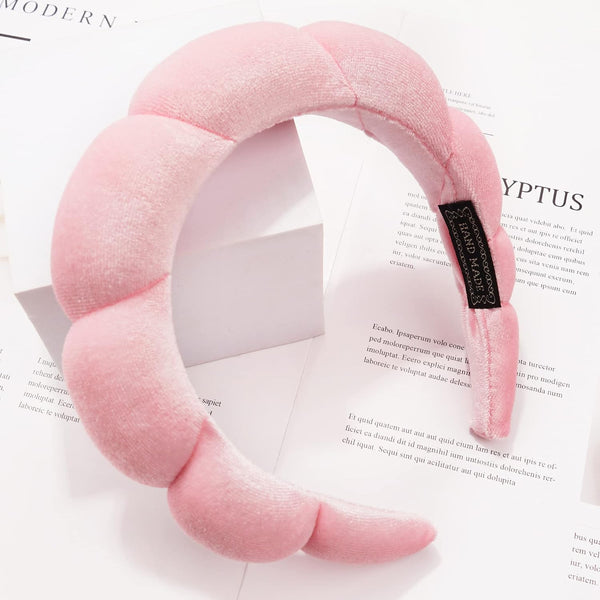 Ayesha Spa Headband for Washing Face Makeup Skincare Soft Sponge Hair band | Comfortable & Non-Slip | Headband for Beauty Routines | Ideal Gifts