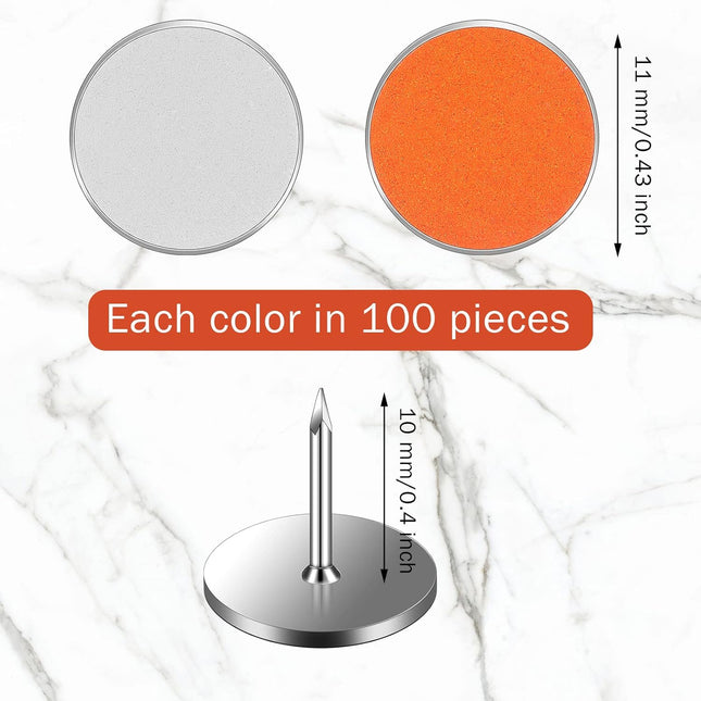 Epakh 200 Pack Reflective Tacks Trail Marking Tacks Reflective Trail Markers Hun