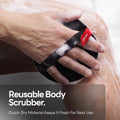 Caveem Exfoliating Body Scrubber, Bath and Body Scrub Buffer, Body Exfoliator for Remove Dead Skin, Gentle and Rough Lightweight Sponge for Shower