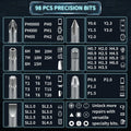 SHOWPIN Precision Computer Screwdriver Kit: 122PCS Laptop Screwdriver Sets Gray-122pcs-1pack