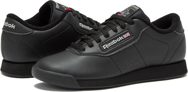 Reebok Princess Sneakers for Women, Comfortable Walking or Tennis Womens Shoes 9 Us-black