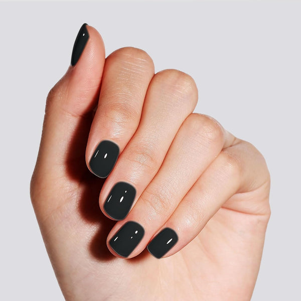 GELLEN Black Gel Nail Polish 18ML 1Pc Sheer Classic Black Gel Polish Soak off UV Light Translucent Nail Polish Salon DIY Nail Art Manicure at Home