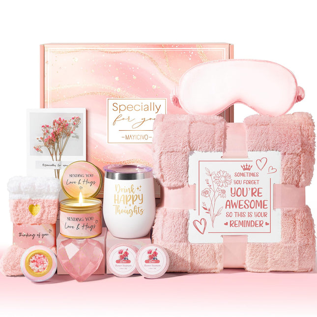 Birthday Gifts for Women, Self Care Gifts Get Well Soon Gifts Basket for Women, 