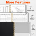 SUNEE 2025-2026 Appointment Book, Quarter-Hourly, Weekly & Monthly - from July 2025 to June 2026, 8.5"X11" Academic Planner, Flexible Cover, Note