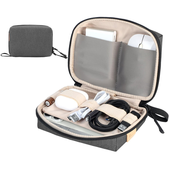 Cable Organizer Electronics Organizer for Travel Essentials Electronics Accessories Case Cords Chargers Power Bank USB E