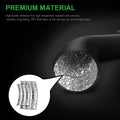 HealSmart Dryer Vent Hose 4 inch 8 feet Flexible Aluminum Foil Ducting, Four-Layer Protection, with 2 Clamps for HVAC Ventilation, Non-Insulated,