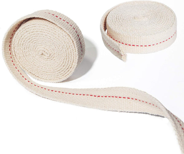 Flat Cotton Wick, 2 Rolls/13 Feet - 3/4 Inch Lantern Wick for Kerosene & Paraffin Oil